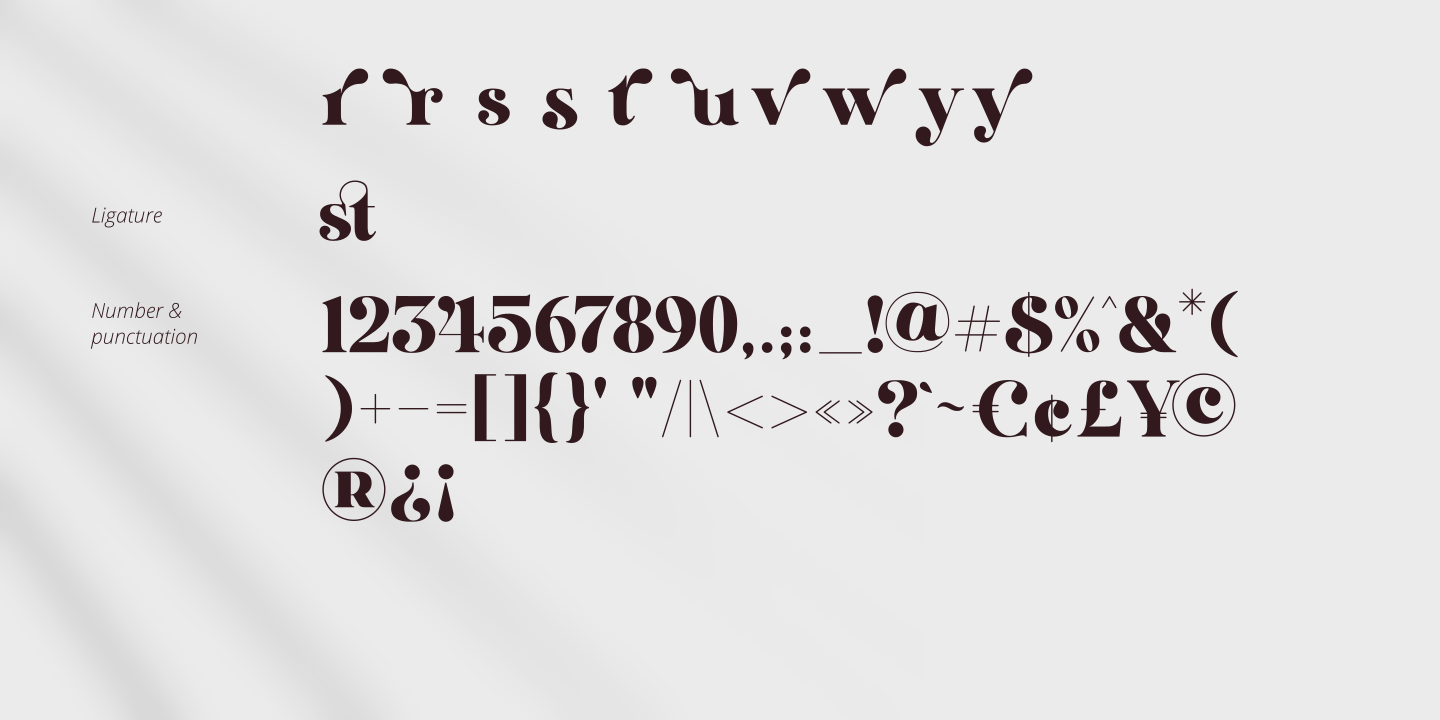 Пример шрифта Bostvina Regular